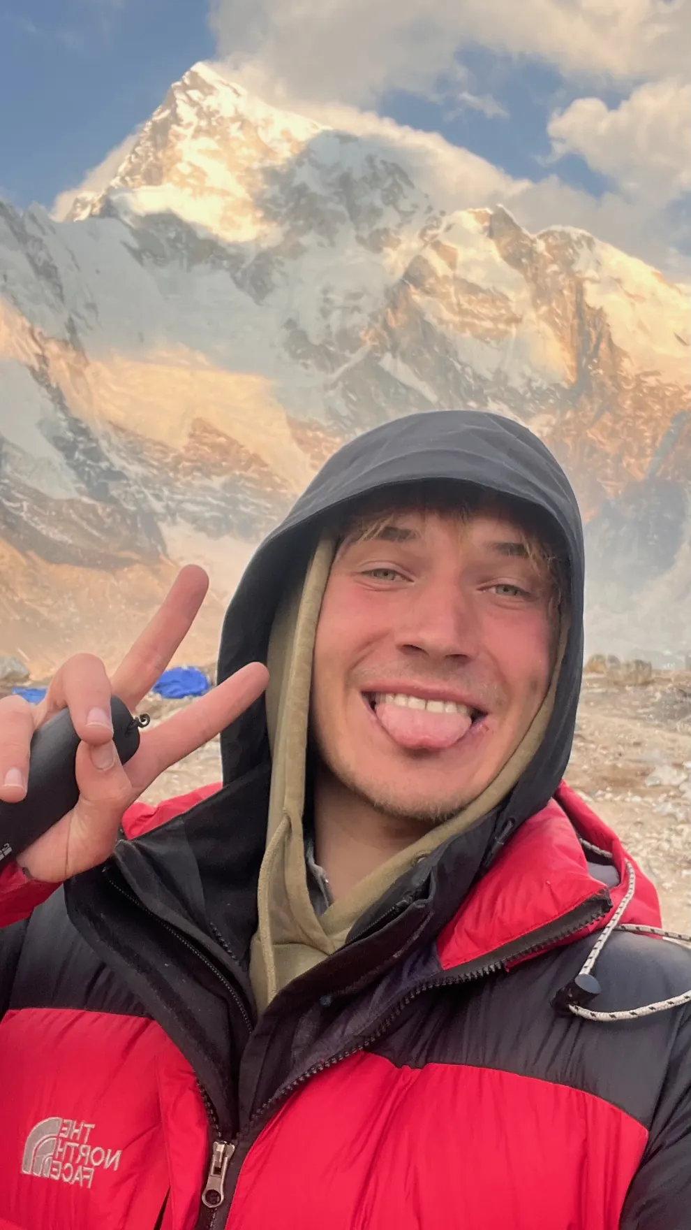 Selfie vor dem Mount Everest