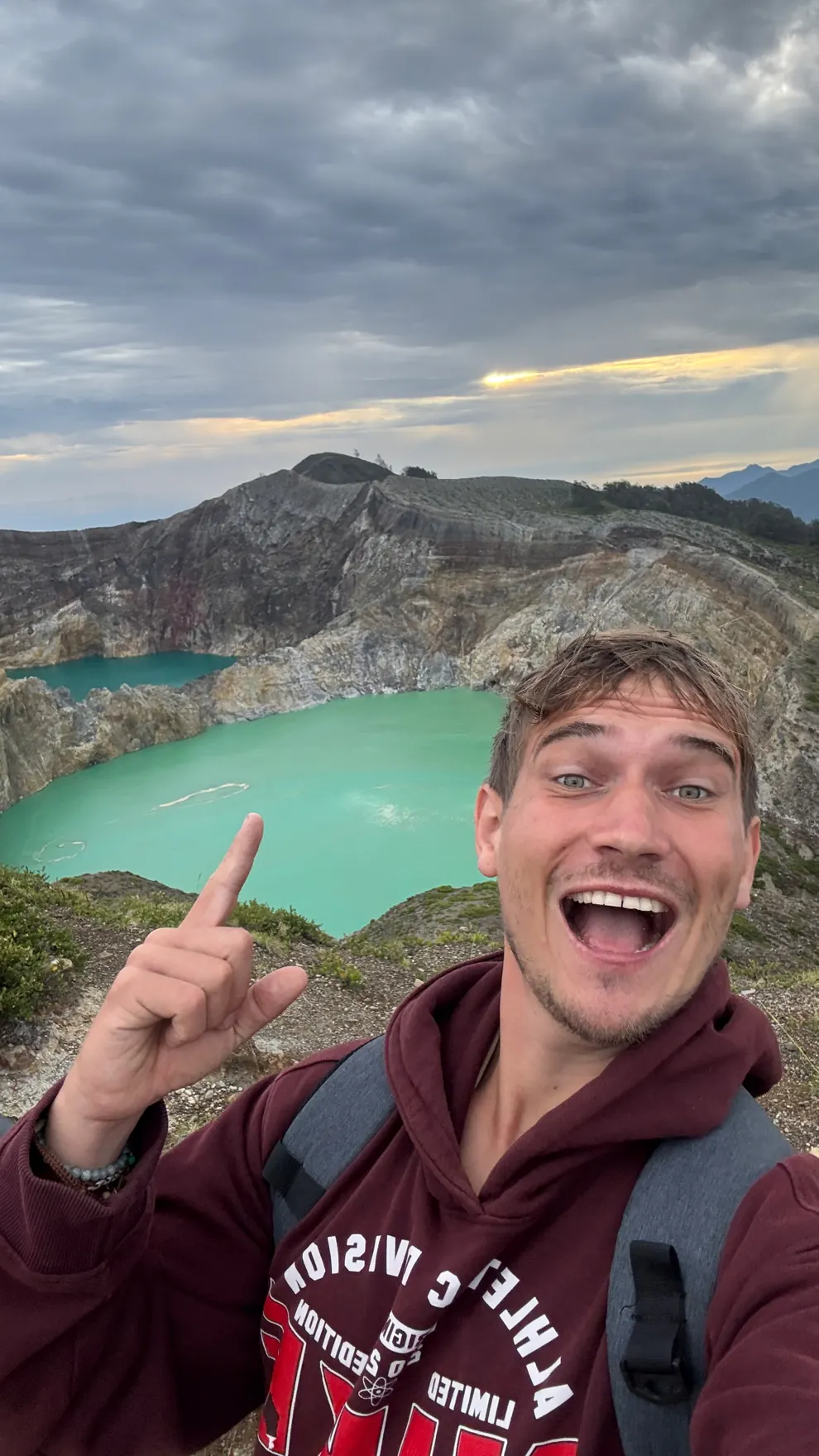 Josua am Kratersee Kelimutu